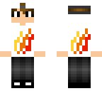 white fire hoodie fixed back