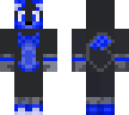 zorro gris y azul
