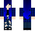 blue plaid girl