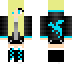 cool blue girl