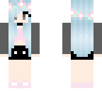 cute bluehaired girl