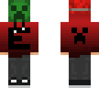 e hoodie red w mask