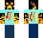 magma creeper in a fire tshirt
