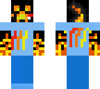 magma creeper in a fire tshirt