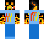 magma creeper in a fire tshirt