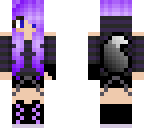 purple emo cute