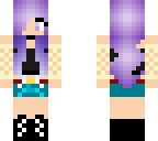 purple haired girl
