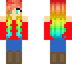 rainbow hair edit