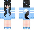 wolf girl blue