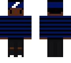 black and blue boy chibi