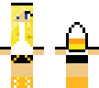 blonde candy corn girl