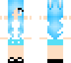 blue haired girl