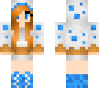 cute blue candy girl