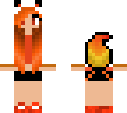 fire cute girl