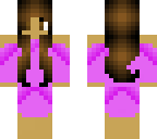 girl with pink magenta dress