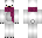 polar bear with scarf
