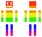 rainbow and white