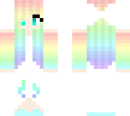 rainbow haired cute girl