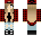 red plaid girl