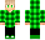 green cute boy