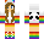 rainbow panda girl