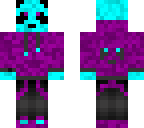 blue and purple panda