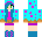 blue cake girl