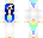blue haird unicorn