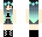 blue haired girl