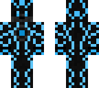 blue neon warrior