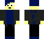cool boy with lots of blue