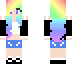 cool rainbow hair