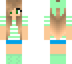 mint outfit with a bow-bow