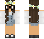 overalls girl with glasses