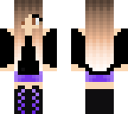 purple neon brown girl