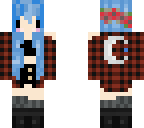 tumblr girl blue hair