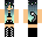 blue haired girl
