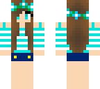 girl with blue outfit