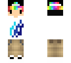 rainbow white hoodie boy
