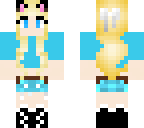 blue cat girl