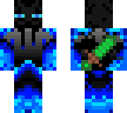 blue enderman with sword