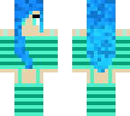 chica verde i azul