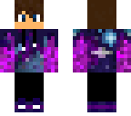 galaxy boy with purple fire gloves edit