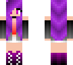 bad girl with purple hair