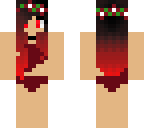 bathing suit with flower crown