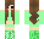 cute evil emerald girl