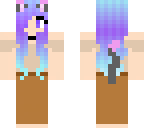 old fashioned blue cat girl