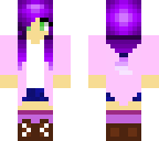purple ombre ponytail girl