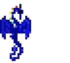 rainbow blue dragon