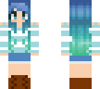 blue haired girl